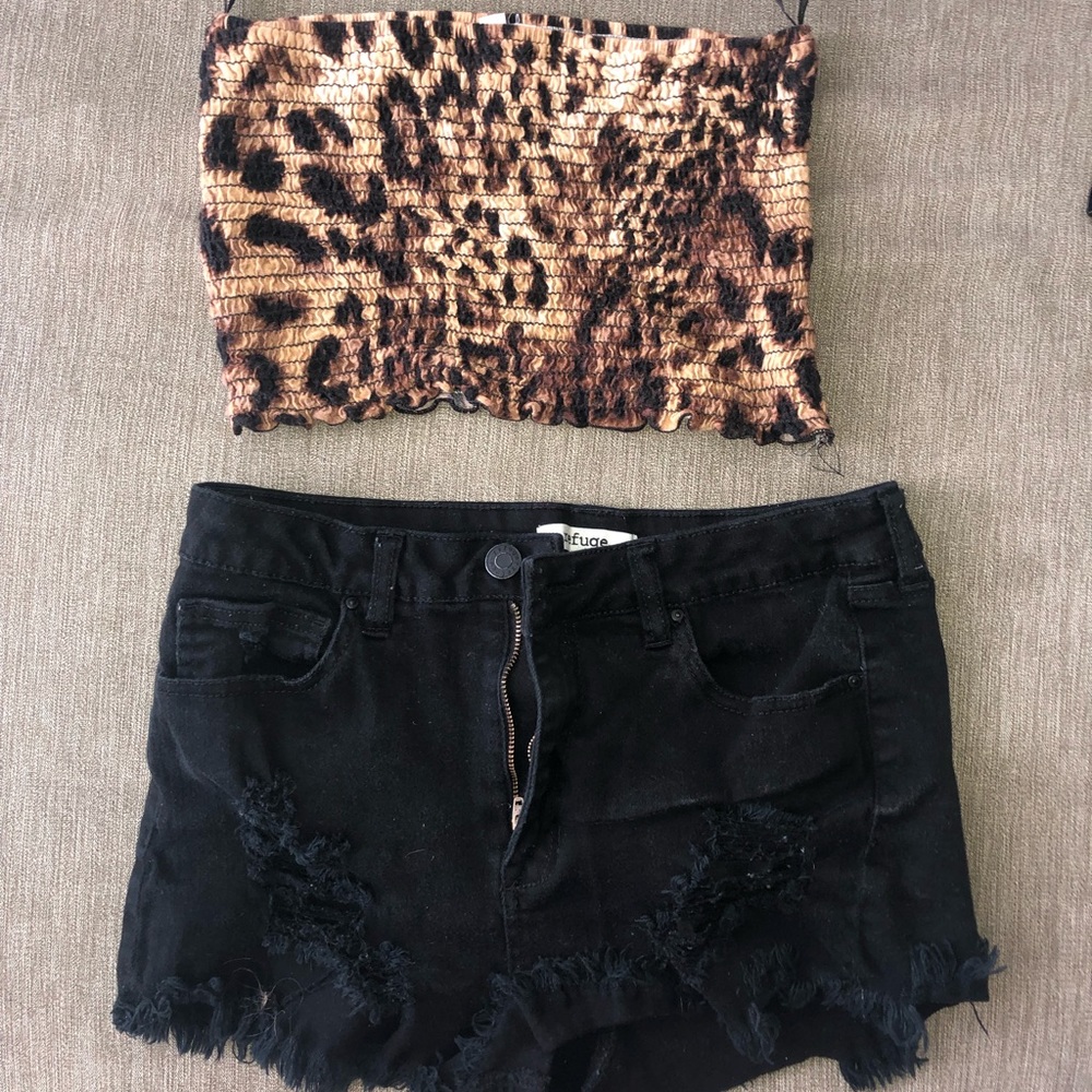 Cheetah Print Crop Top 😉